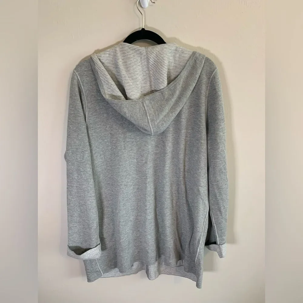 NOTHING FOR SALE NWT J JILL GREY REVERSIBLE JACKET SIZE LP‎